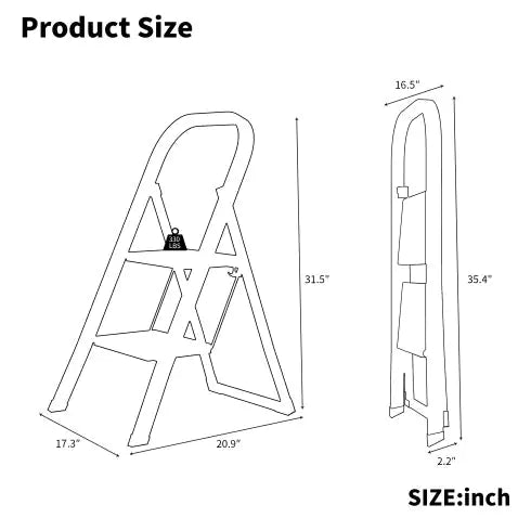 2-Step Ladder multifunctional, decorative plants or help for hanging plants
