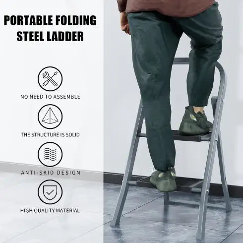 2-Step Ladder multifunctional, decorative plants or help for hanging plants