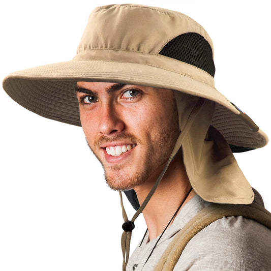 Outdoor Safari Hat with Neck Flap