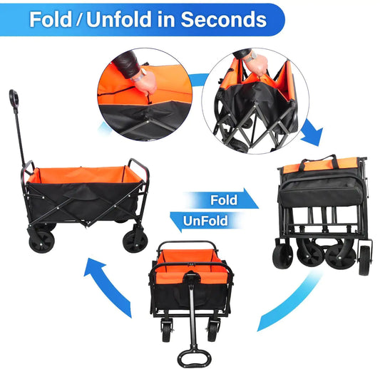 Compact Folding Utility Wagon