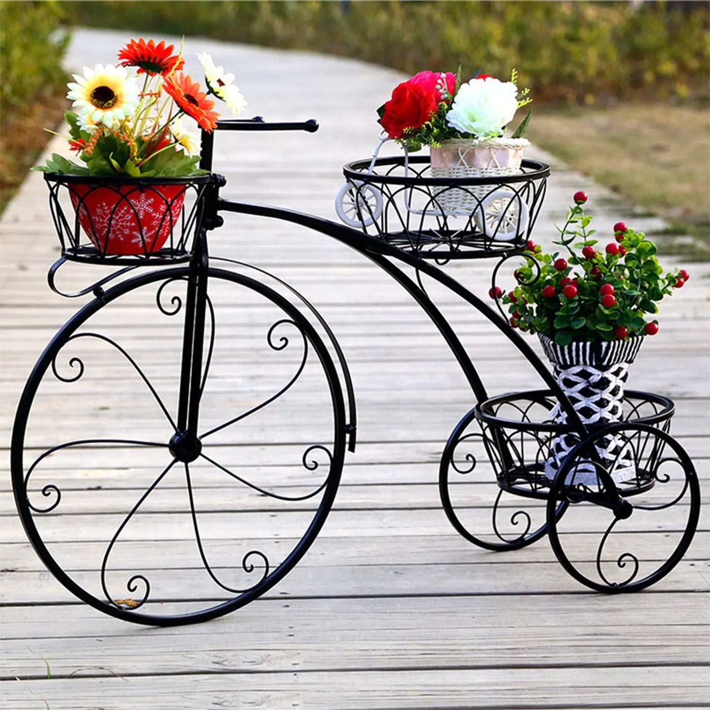 Patio Tricycle Flower Stand