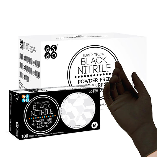 Black Nitrile Gloves - Latex-Free Multipurpose