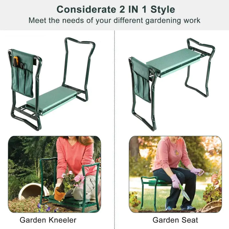 Portable Foldable Garden Kneeler and Seat