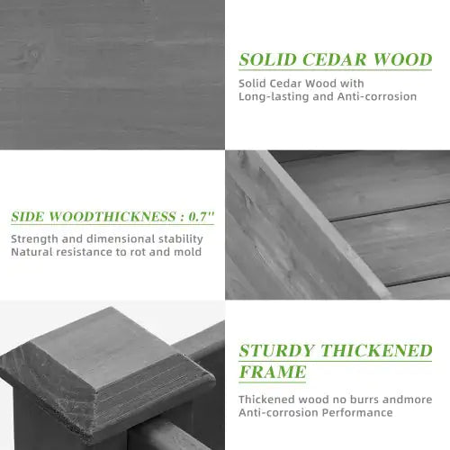 Raised Wooden Garden Planters