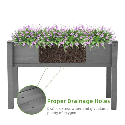 Raised Wooden Garden Planters