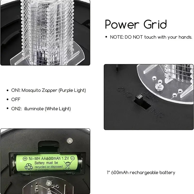 Solar Insect Zapper & Ambient Light 14x42cm