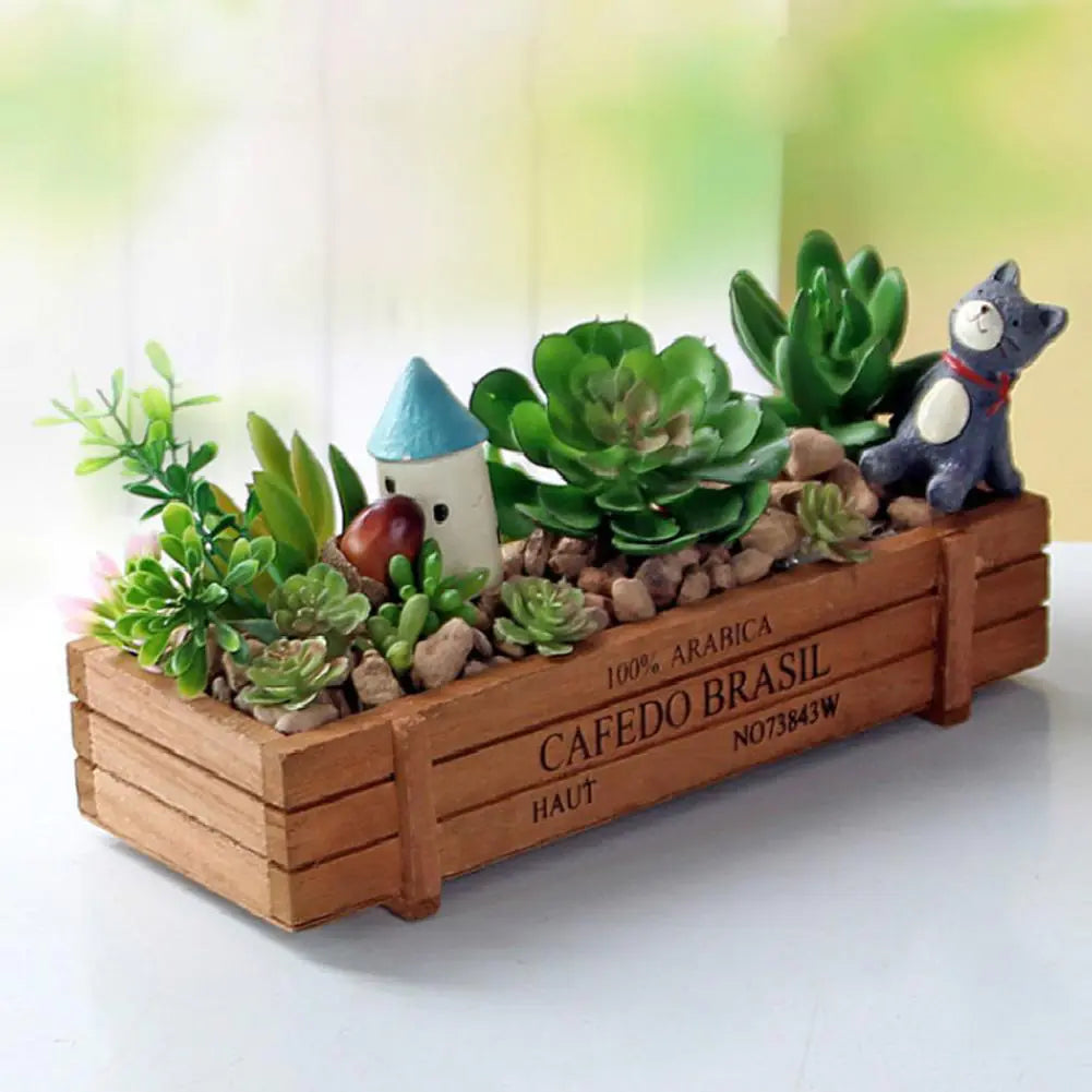 Vintage Wooden Planter Box