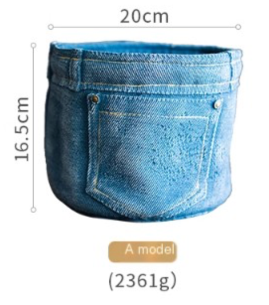 Denim Pocket Planter