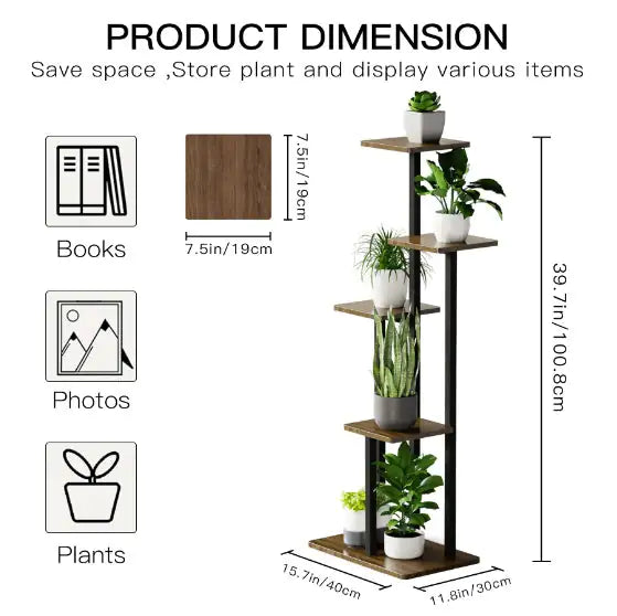 5-Tier Elegant Indoor Plant Display