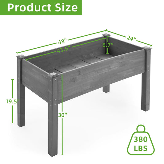 Raised Wooden Garden Planters