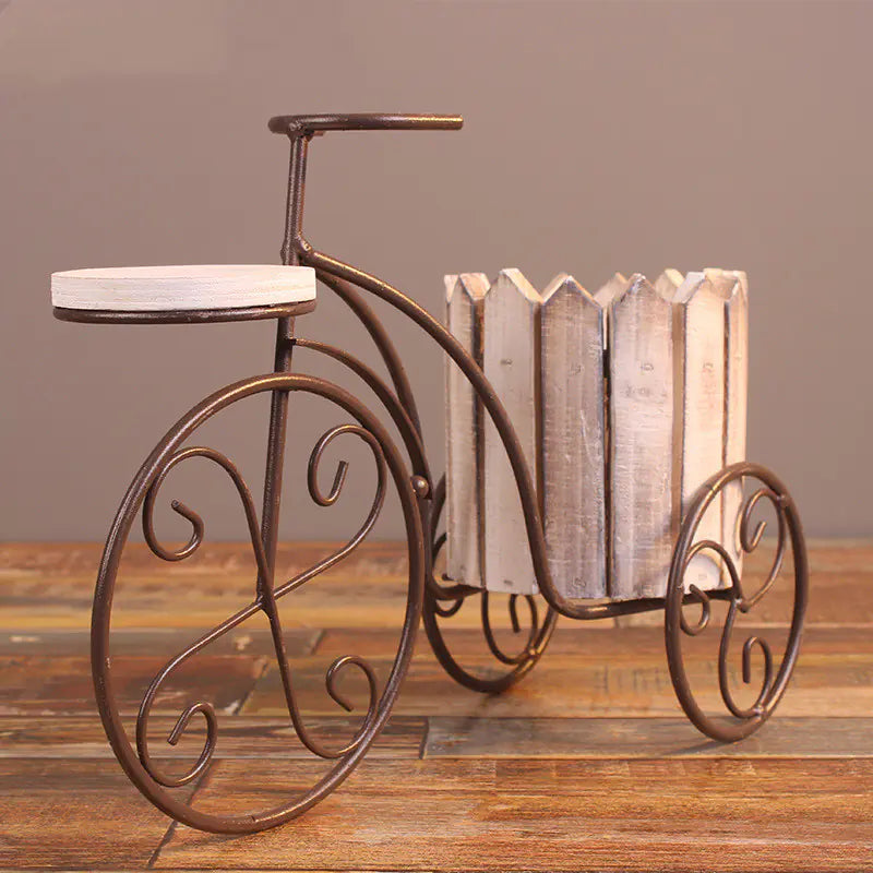 Rustic Bicycle Flower Rack