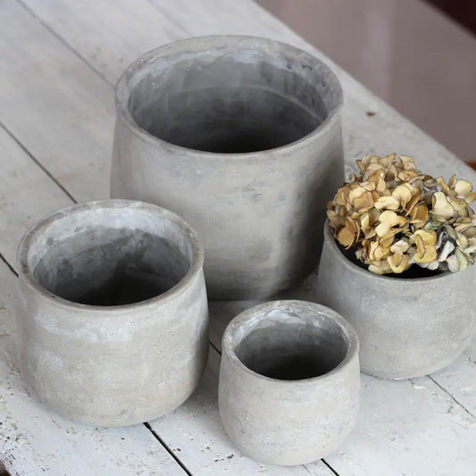Elegant Grey Cement Planter