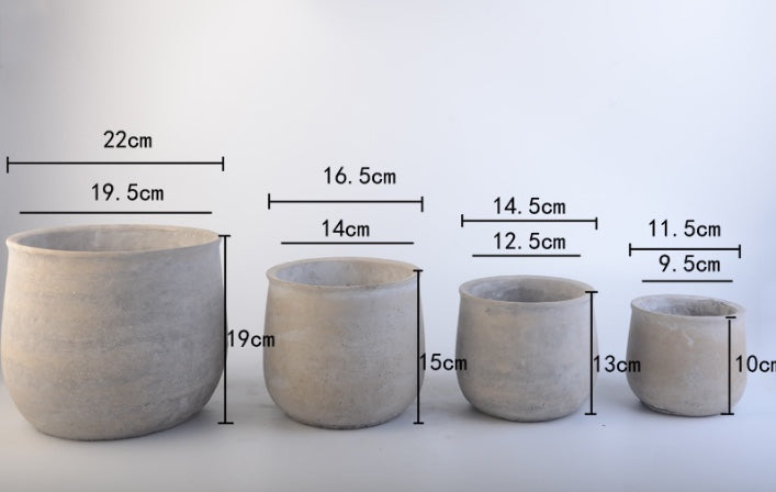 Elegant Grey Cement Planter