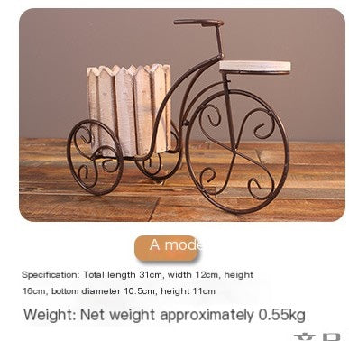 Rustic Bicycle Flower Rack