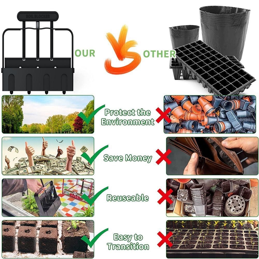 Handheld Seedling Soil Blocker