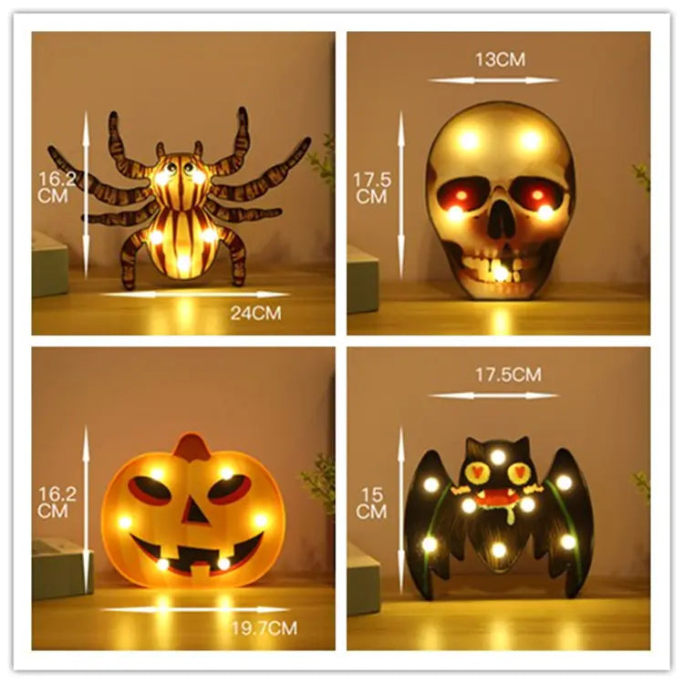 Pumpkin and Bat String Lights
