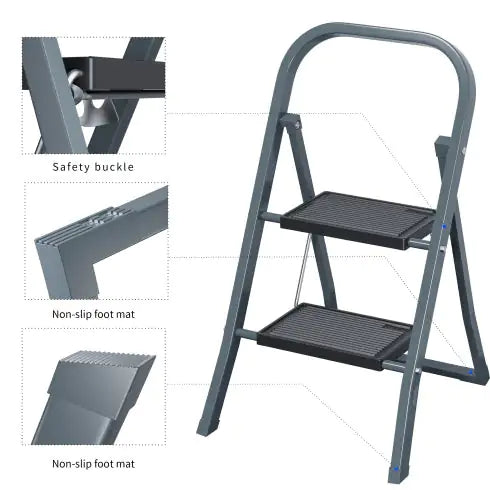 2-Step Ladder multifunctional, decorative plants or help for hanging plants