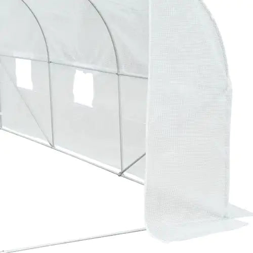 Walk-in Steel Greenhouse with PE Cover
