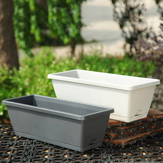 Hollen Rectangular Balcony Garden Planters
