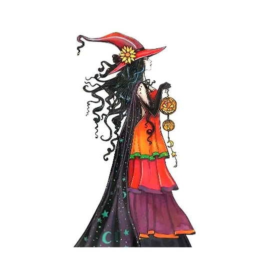 Halloween Metal Witch Sign