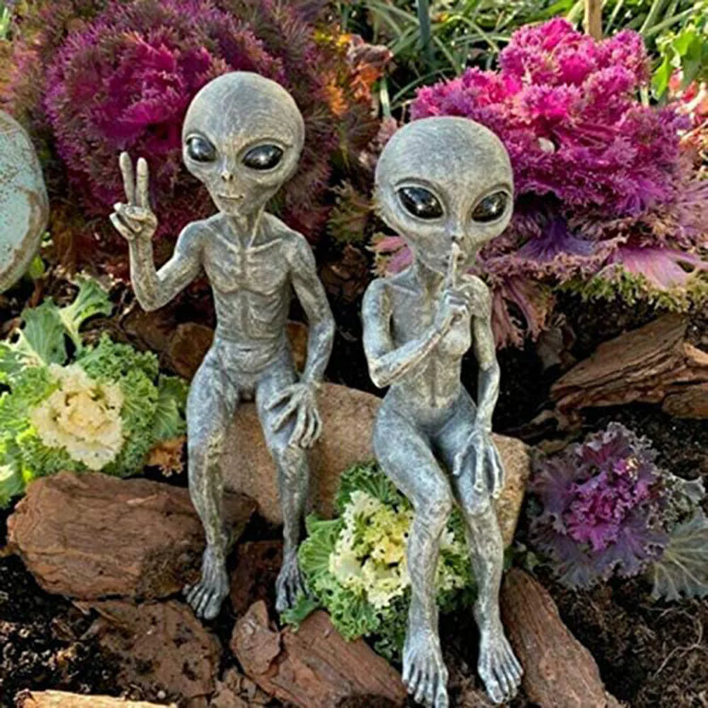Alien Statue Figurine