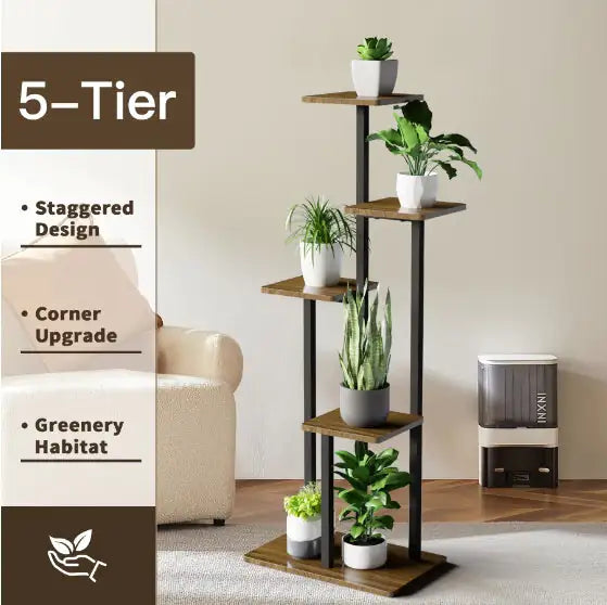 5-Tier Elegant Indoor Plant Display