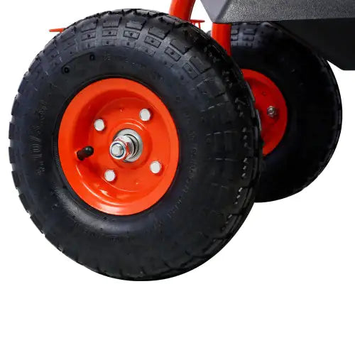 360 Swivel Garden Scooter with Tool Tray