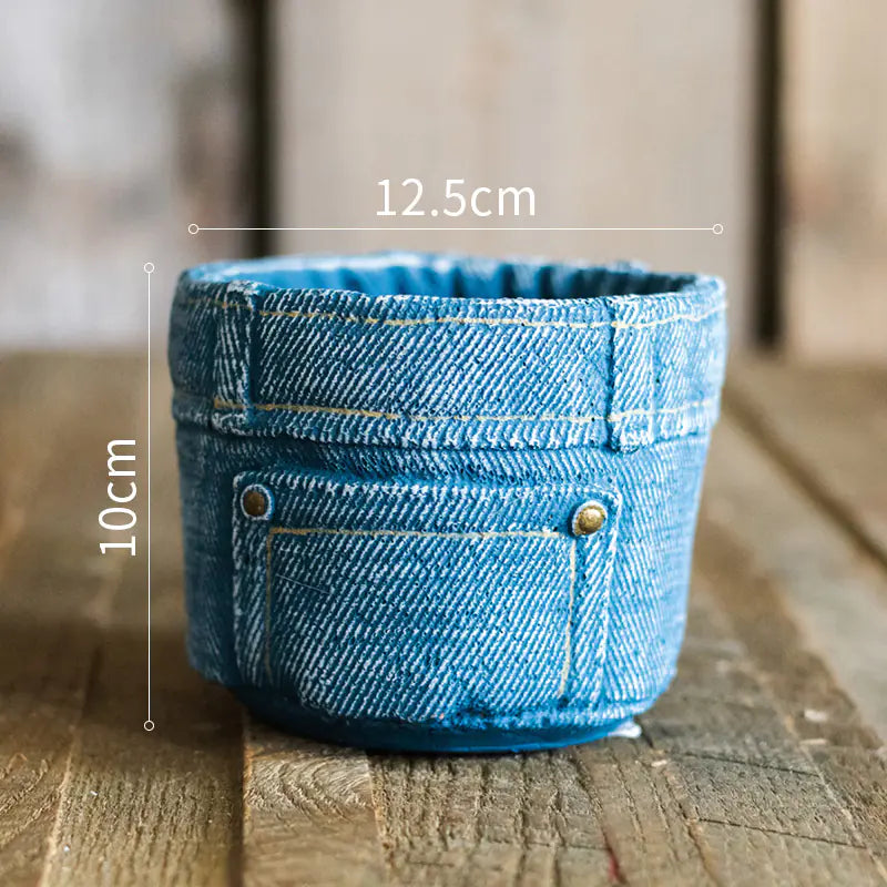 Denim Pocket Planter