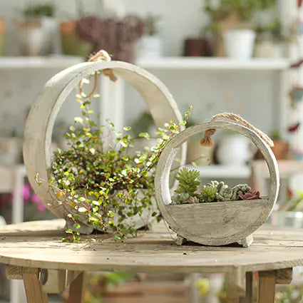 Wooden Hanging Planter
