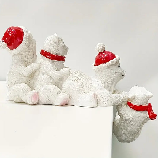 Cute Polar Bear Resin Statue