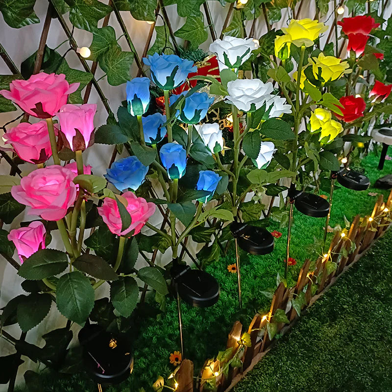 Floral Glow Solar Light