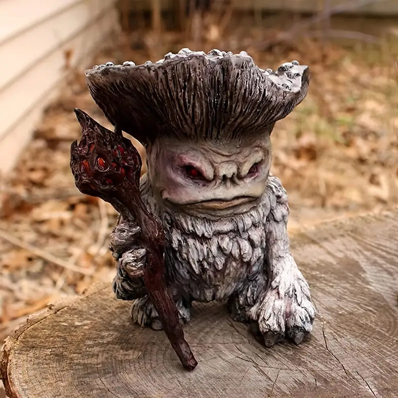 Fairy Mushroom Monster Troll Statue