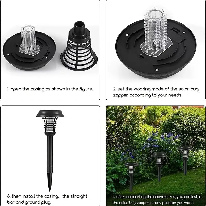 Solar Insect Zapper & Ambient Light 14x42cm