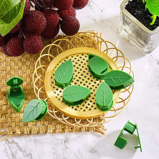 Leaf Shape Plant Climbing Wall Bracket Clips