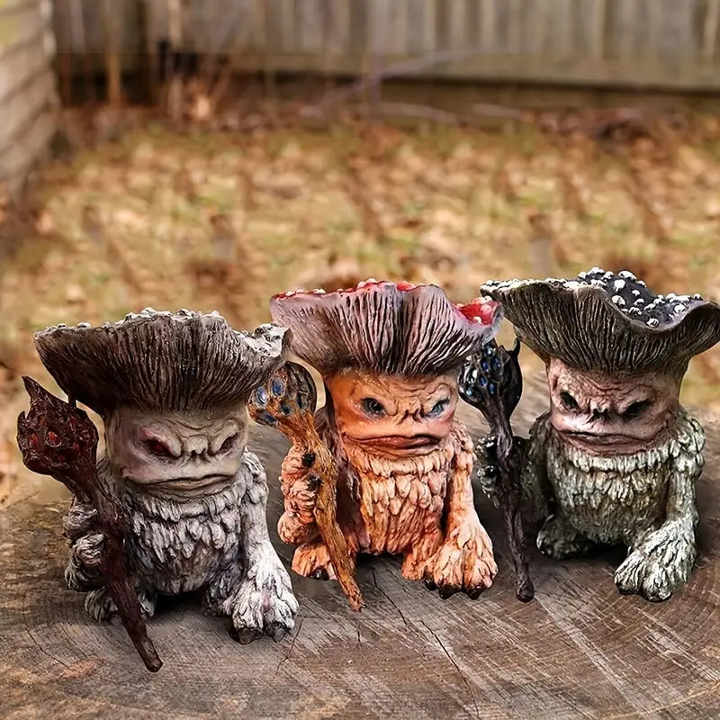 Fairy Mushroom Monster Troll Statue