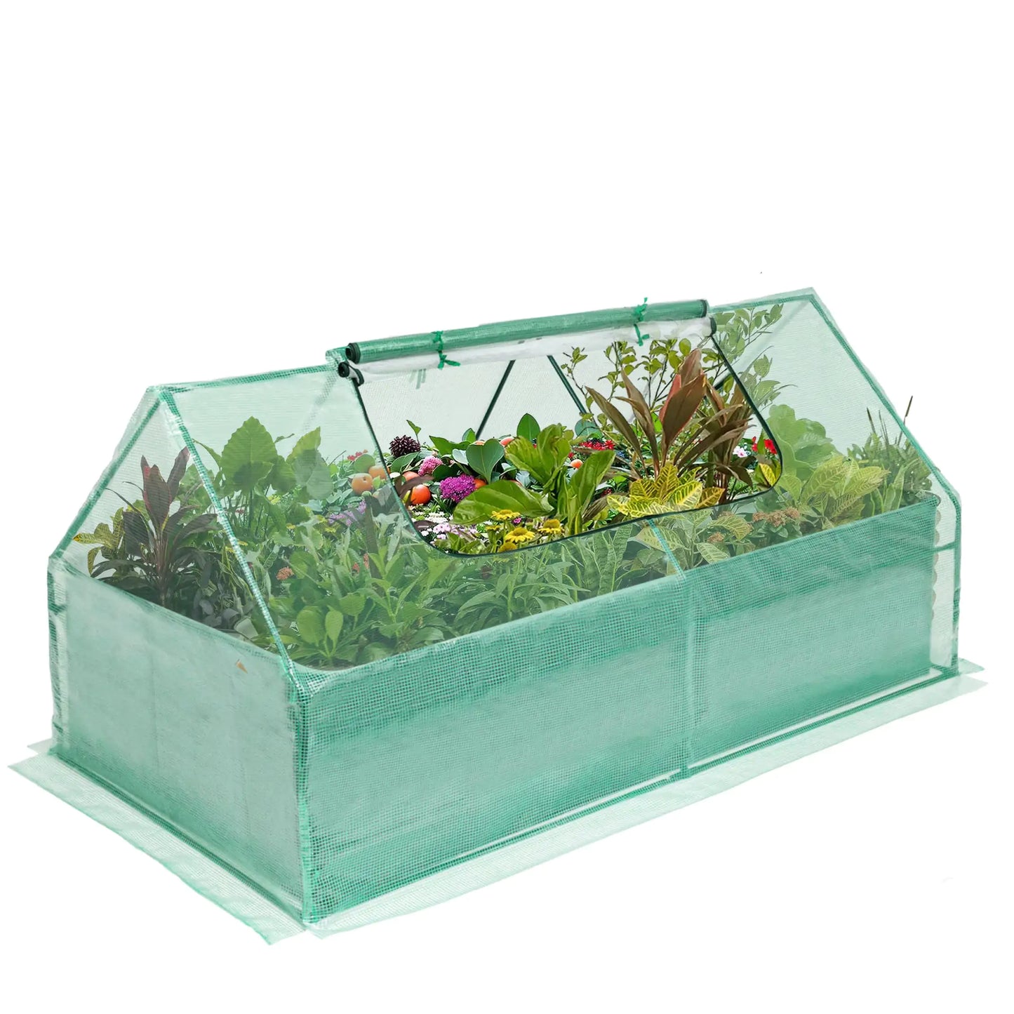 Raised Garden Bed with Protective Zipper Covers