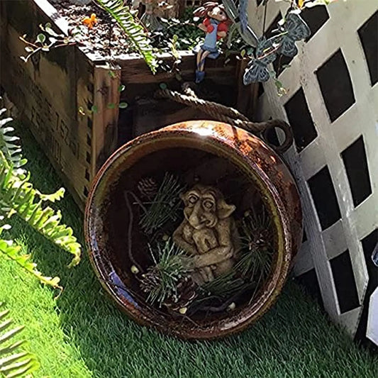 Gothic Cast Stone Troll Gargoyle Statue