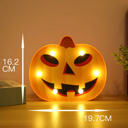 Pumpkin and Bat String Lights