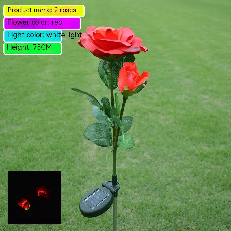 Floral Glow Solar Light