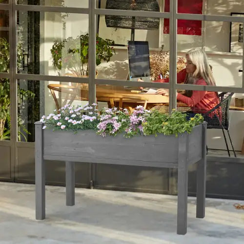 Raised Wooden Garden Planters