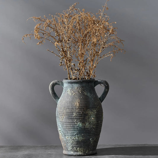 Rustic Elegance Large Ceramic Vase