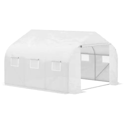 Walk-in Steel Greenhouse with PE Cover