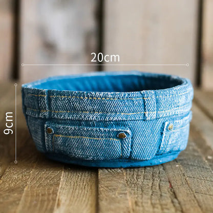 Denim Pocket Planter