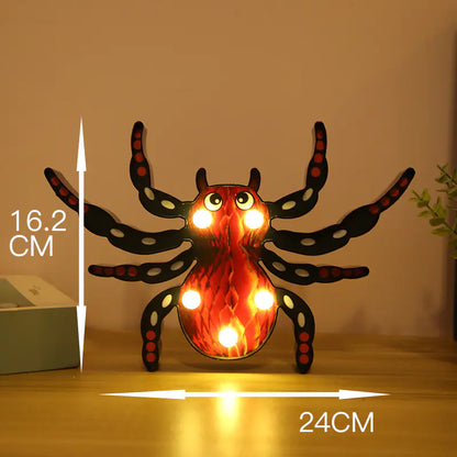 Pumpkin and Bat String Lights