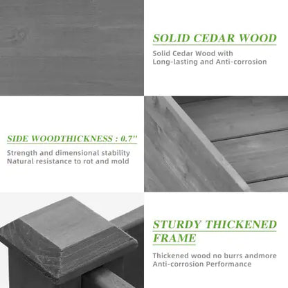 Raised Wooden Garden Planters