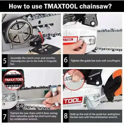 TMAXTOOL-20 Inch, 62cc-Gas Chainsaw