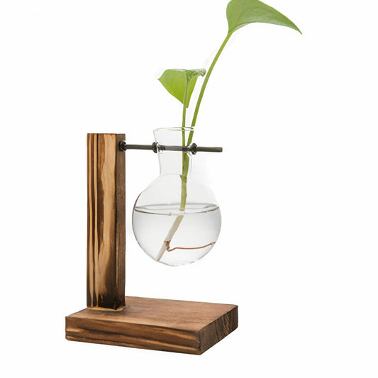 Twin Bloom Glass Vases