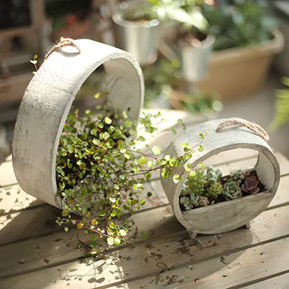Wooden Hanging Planter