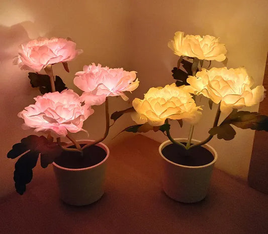 Floral Glow Desk Lamp