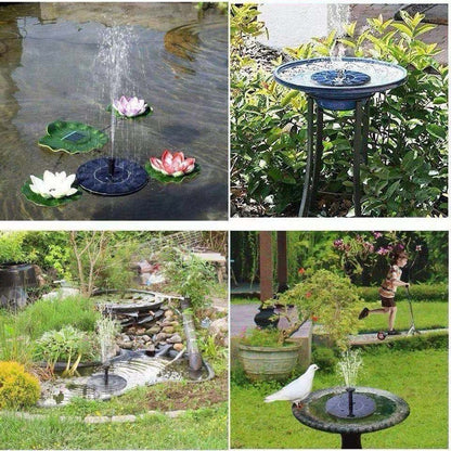 Outdoor Solar Fish Pond Oxygenating Fountain Decor